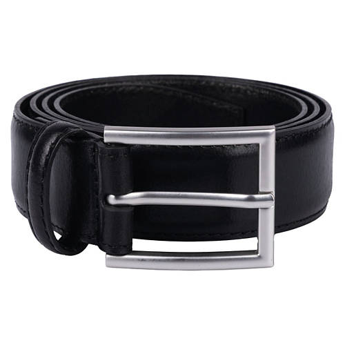 Serra Men's Genuine Leather Belt - Black, M